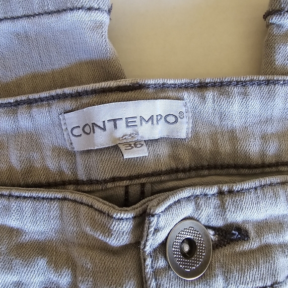 Men's Light Gray Jean Shorts - Picture 3 of 8